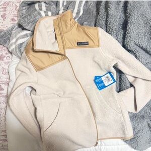 Columbia Cream Fleece Jacket